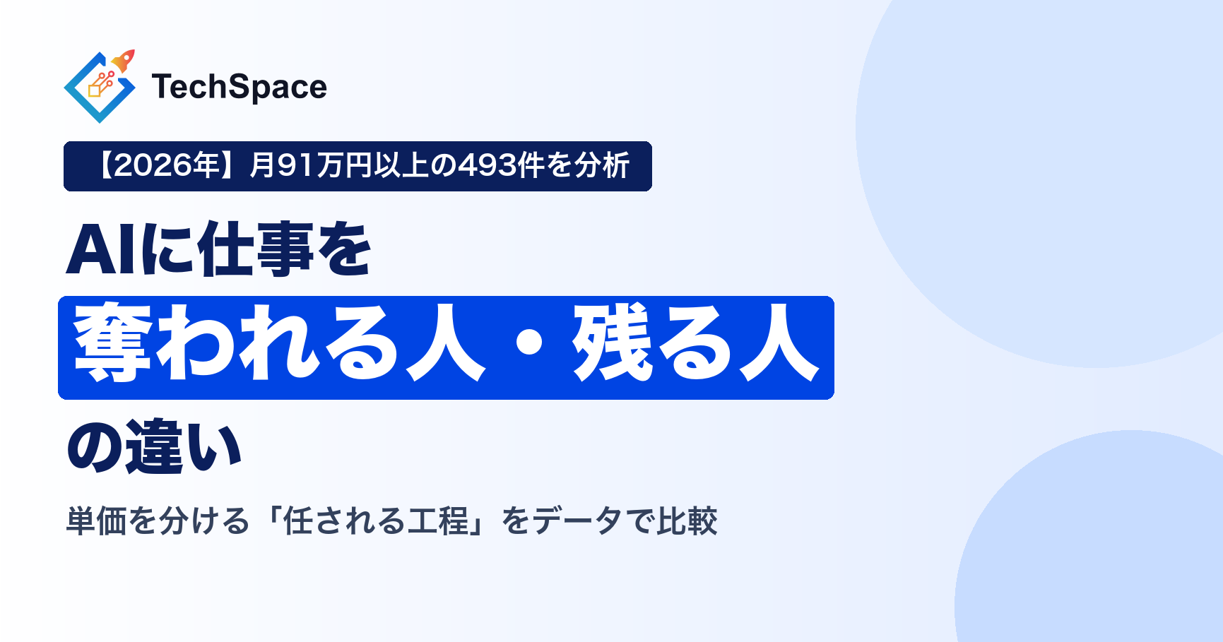 AIに仕事を奪われるエンジニア・残るエンジニアの違い｜案件データで見る【2026年】